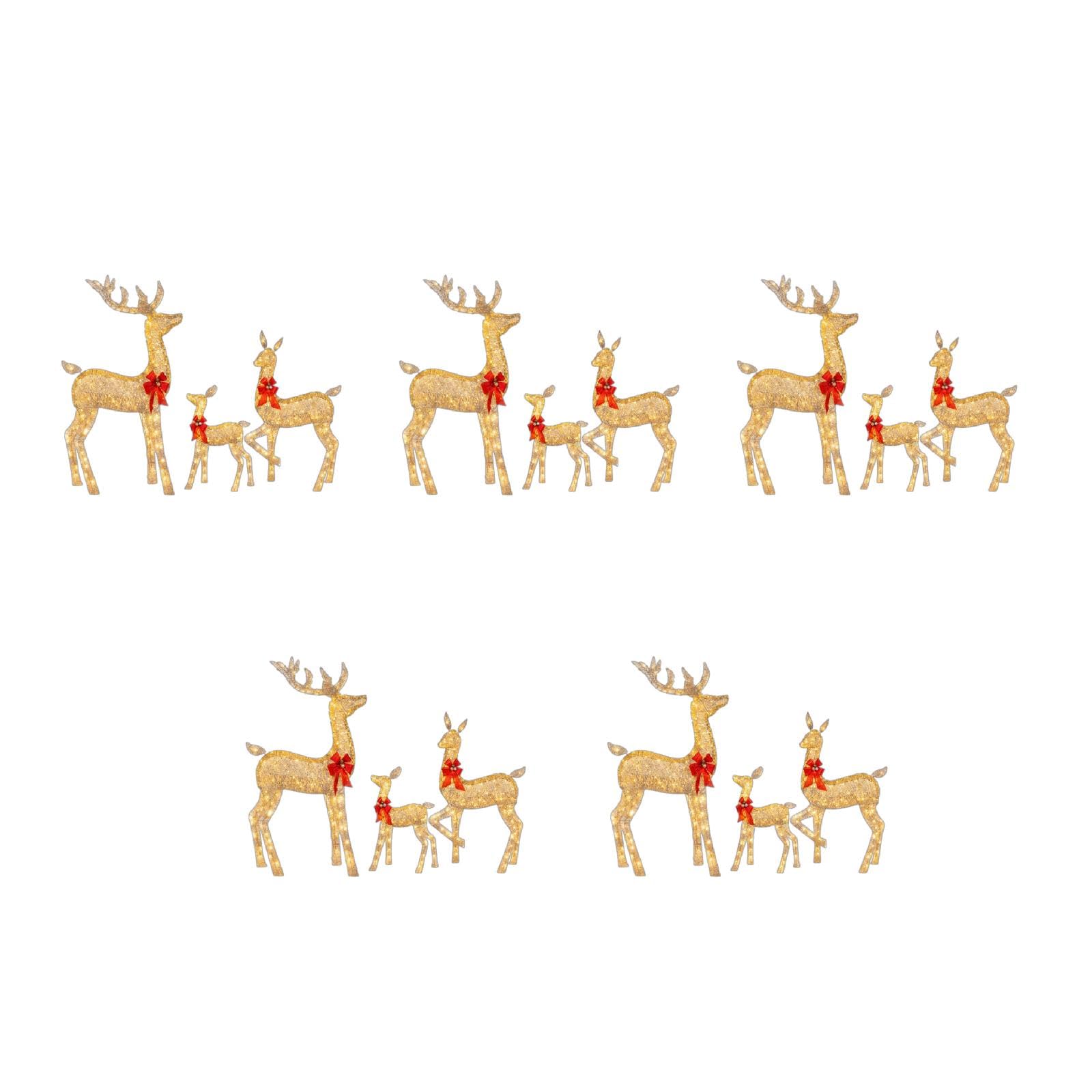 Decorazione natalizia con renna luminosa a LED, decorazione natalizia con renna, ornamenti di Natale con luce da giardino, illuminazione per esterni, renna di Natale