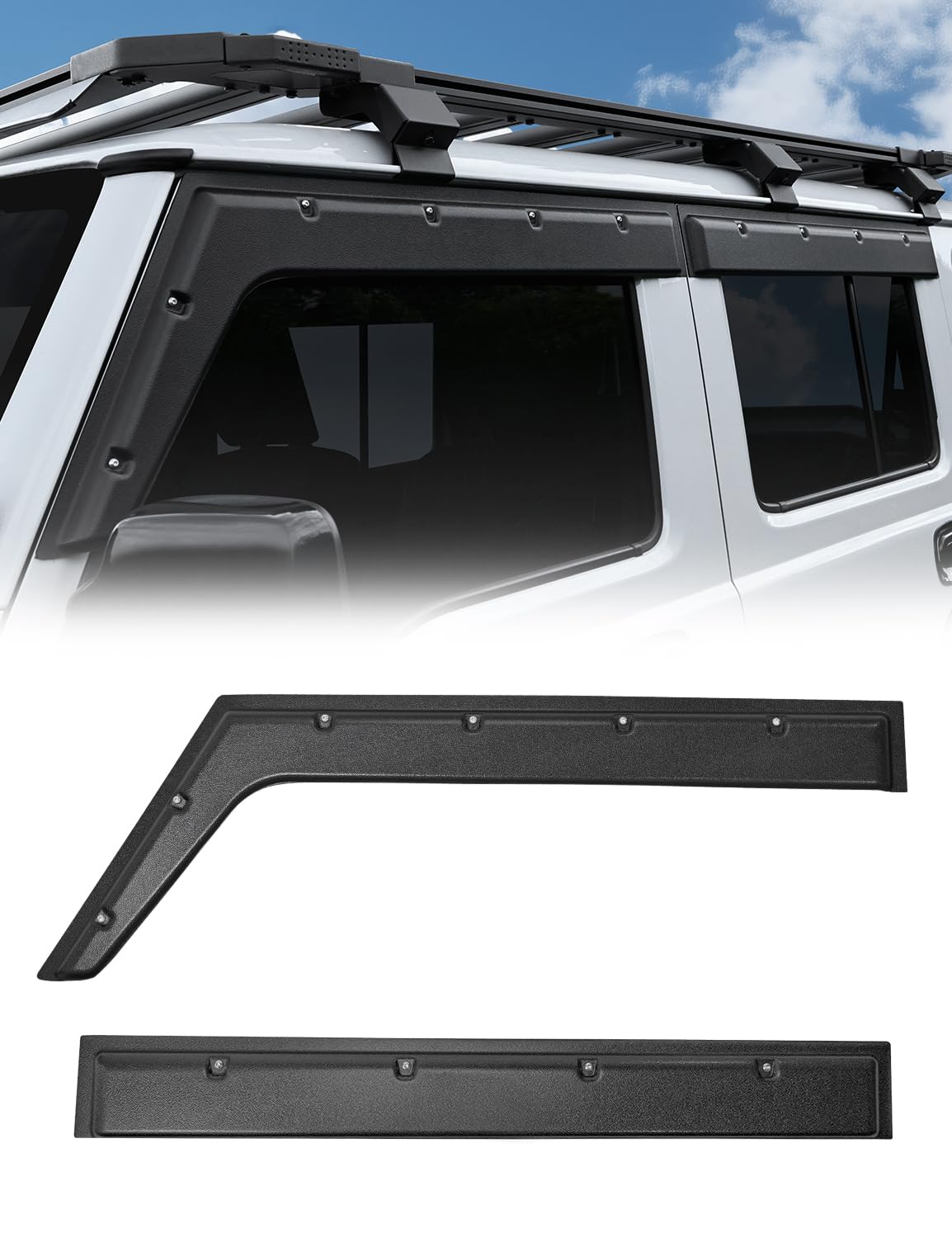 Amazon | ROADER ジムニーノマド ドアバイザー JC74 D5 5ドア サイド 
