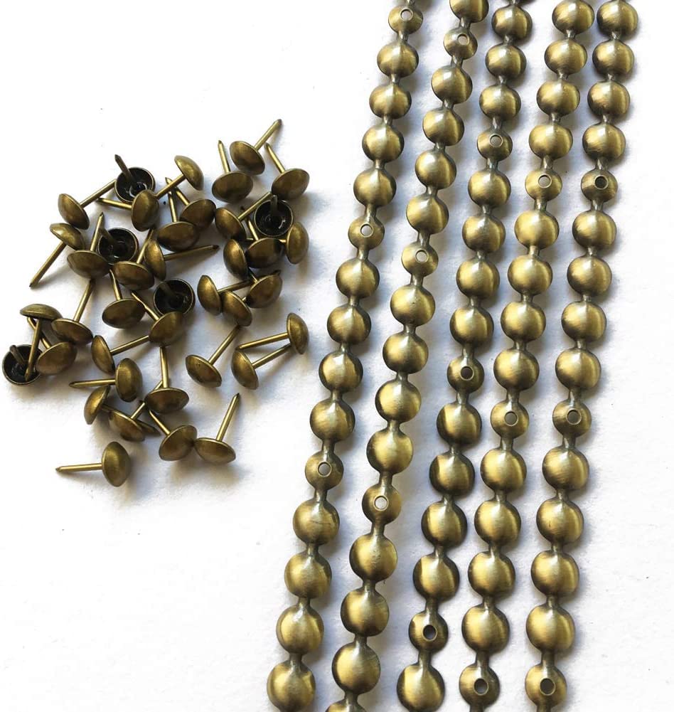 Pack of 5 Meter Bronze 10 mm Upholstery Tacks Furniture Nails Stripes Sofa Rivet Pins Craft Thumbtack Track,Durable Daisy Upholstery Tacks Nails Sofa Door Furniture Decor Stud Pins.-image-23