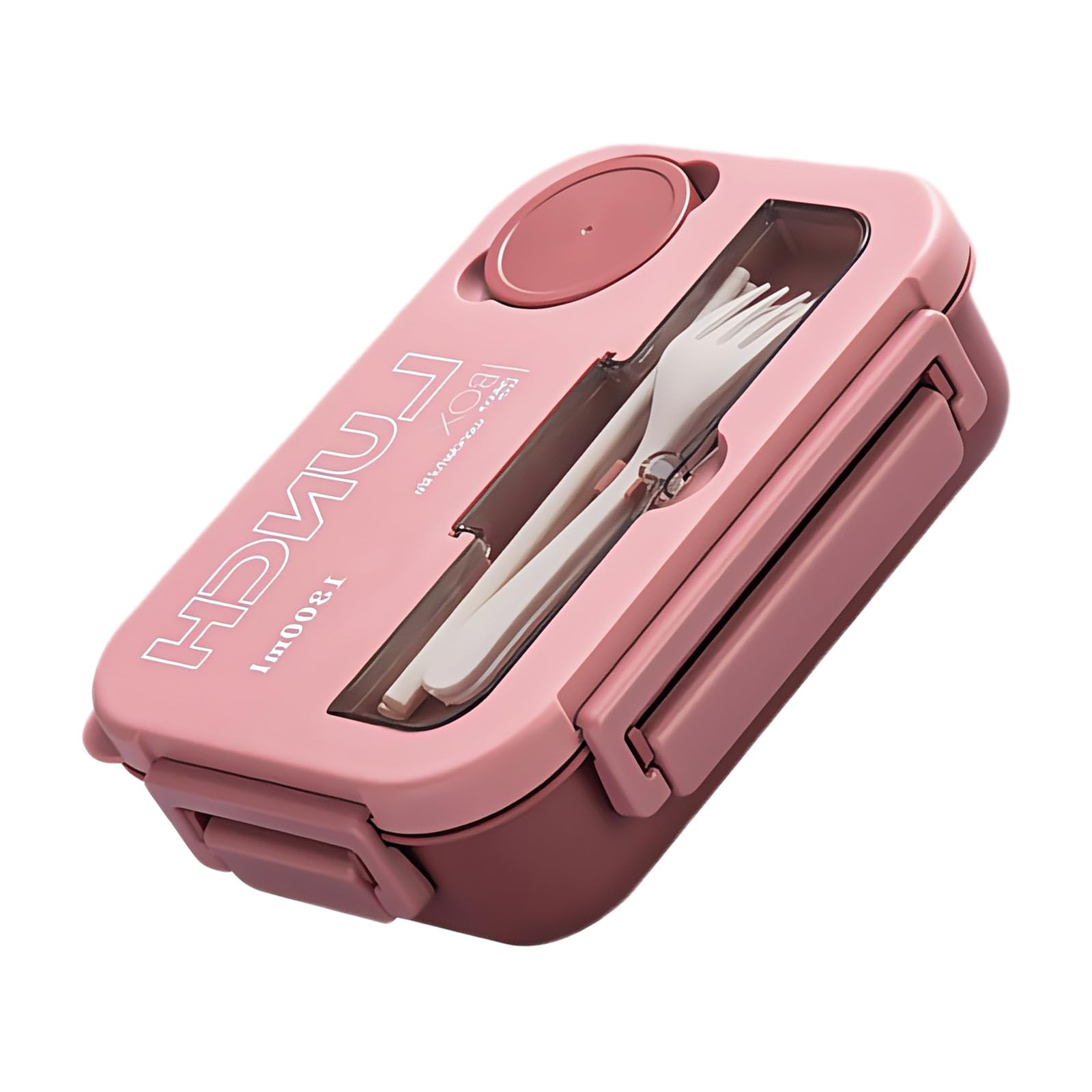 Maxtonser Lunch Box With Fork, Spoon Large Capacity Lunch Container Compartments Food Storage Containers Microwave Safe