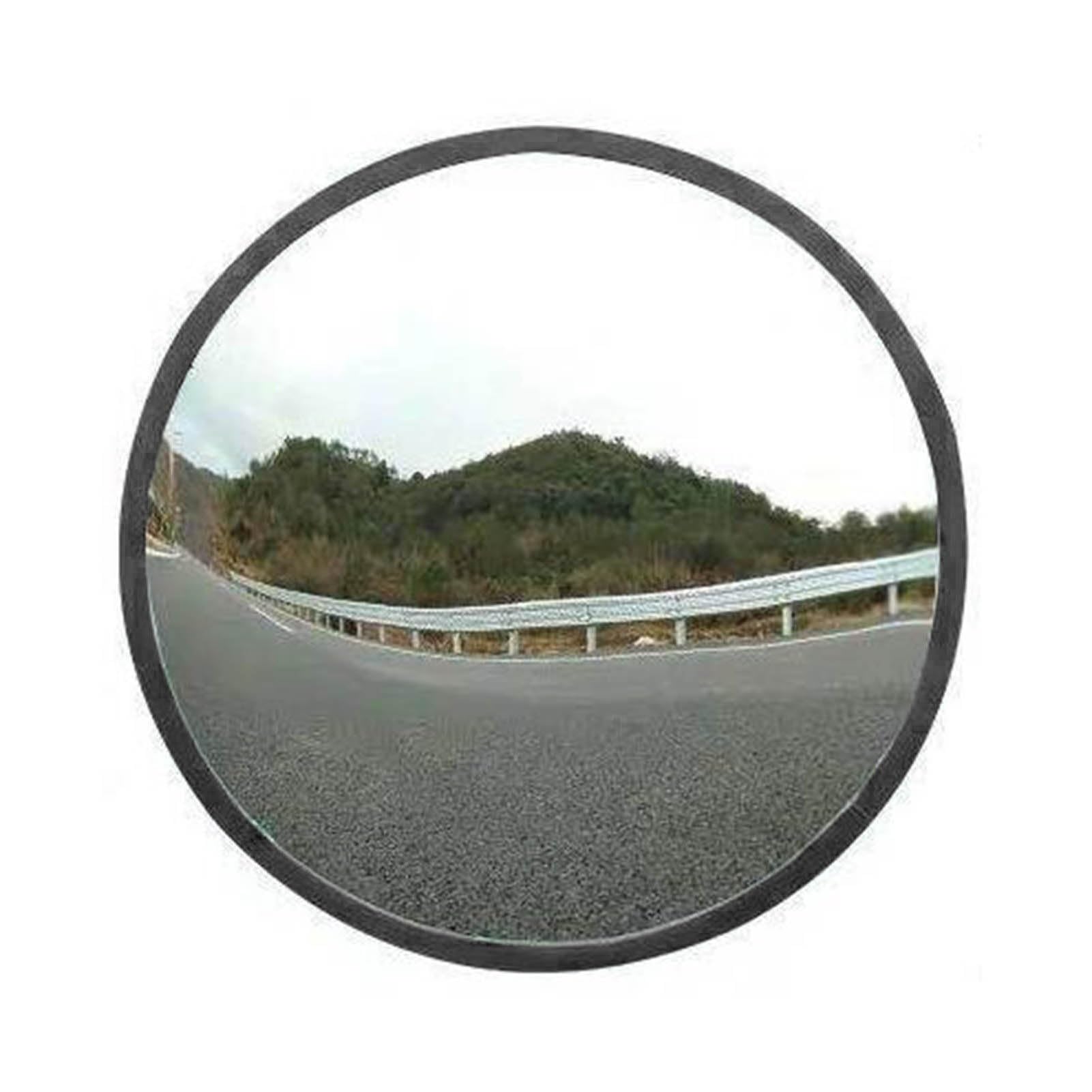Rebound Convex Mirror,Wall Installation Curved Safety Mirror,PC Soft Mirror Finish,Adjustable Angle for Garage Warehouse Home Parking(30cm)