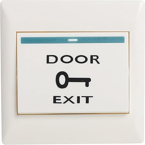 UHPPOTE Interruptor del botón del lanzamiento de la salida del empuje de DC12V para el sistema del control de acceso de la puerta