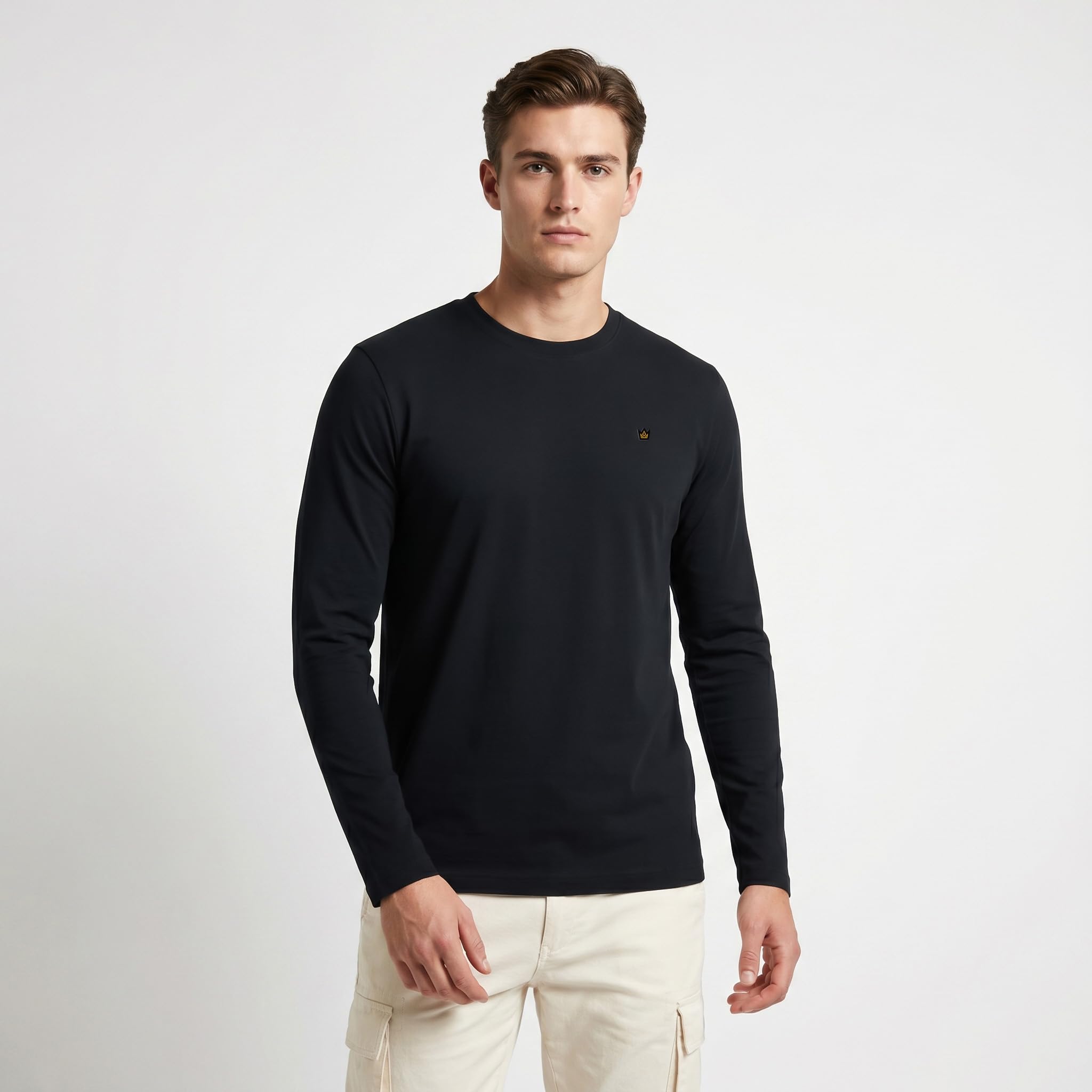 2 Pack Mens Long Sleeve Henley Shirts, Lightweight Henley Tops for Gym, Running & Casual Outings