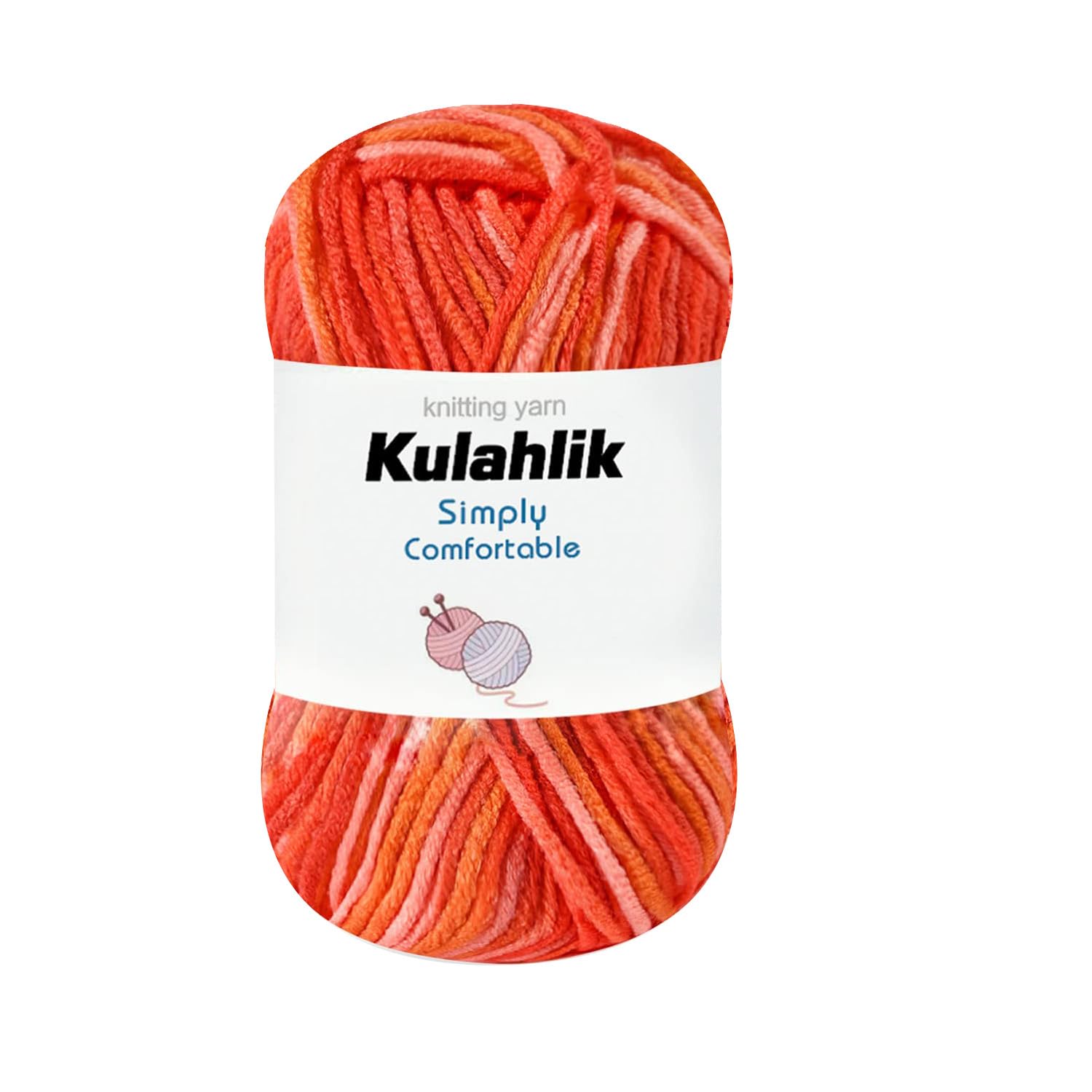 250g(5x50g) Acrylic Yarn for Crochet/Knitting, Colorful Gradient Yarn Thread, 5 Rolls Skeins, Perfect for Any Knitting Crochet and Crafts Mini Project — view 71