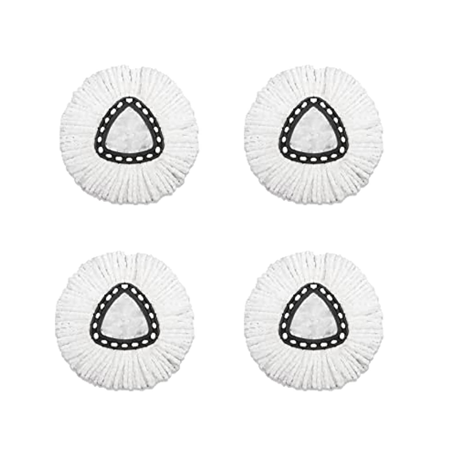 LuckyLEE4 Pack Microfiber Spin Mop Replacement Head Refills，Easy Rinse Cleaning