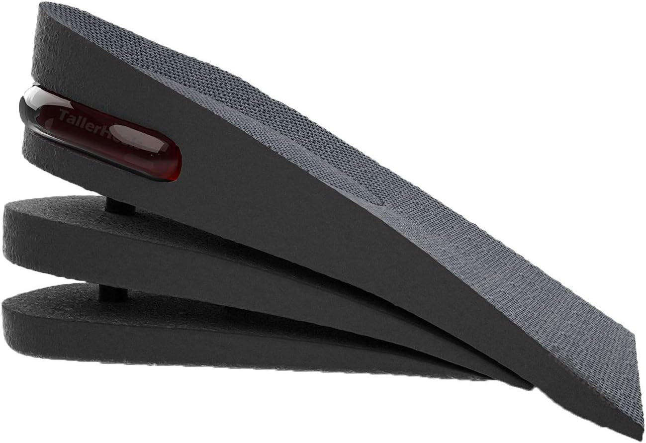 TallerHeels Half 3-Layer Air Height Increase Elevator Shoe Insoles Lift Kit Up 6 cm (2.4") Heel Inserts for Men & Women + Air with Arch support