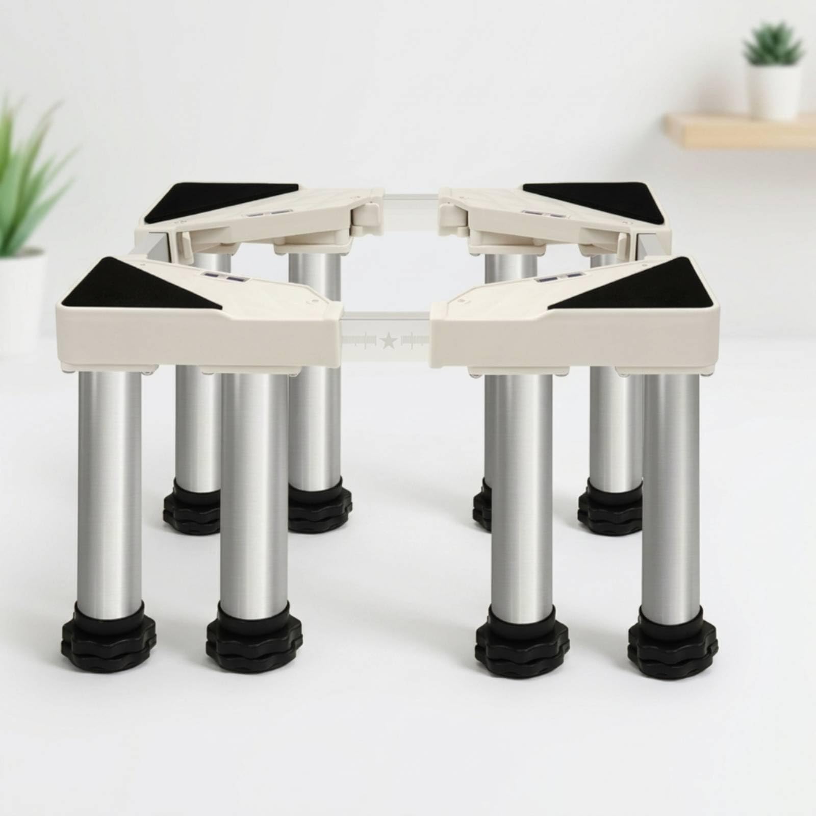Base para Lavavajillas Soporte Regulable Elevadora con Ocho Pies Material PP Ajuste Personalizable Chasis Adecuado para , Largo 44-62cm Ancho 30-40cm , Ocho Pies Engrosados Elevados 9-11cm