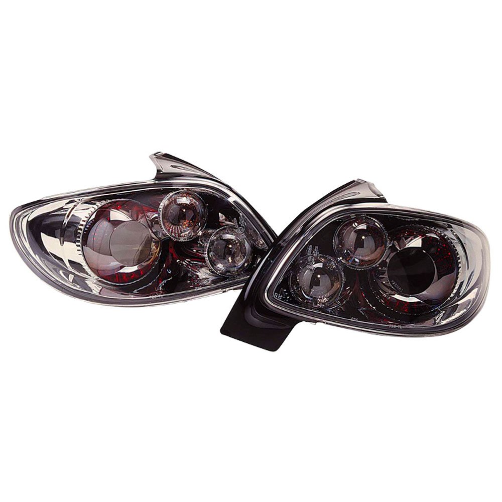 AutoStyle Set Tail Lights compatible with Peugeot 206 excl. CC/SW - Chrome