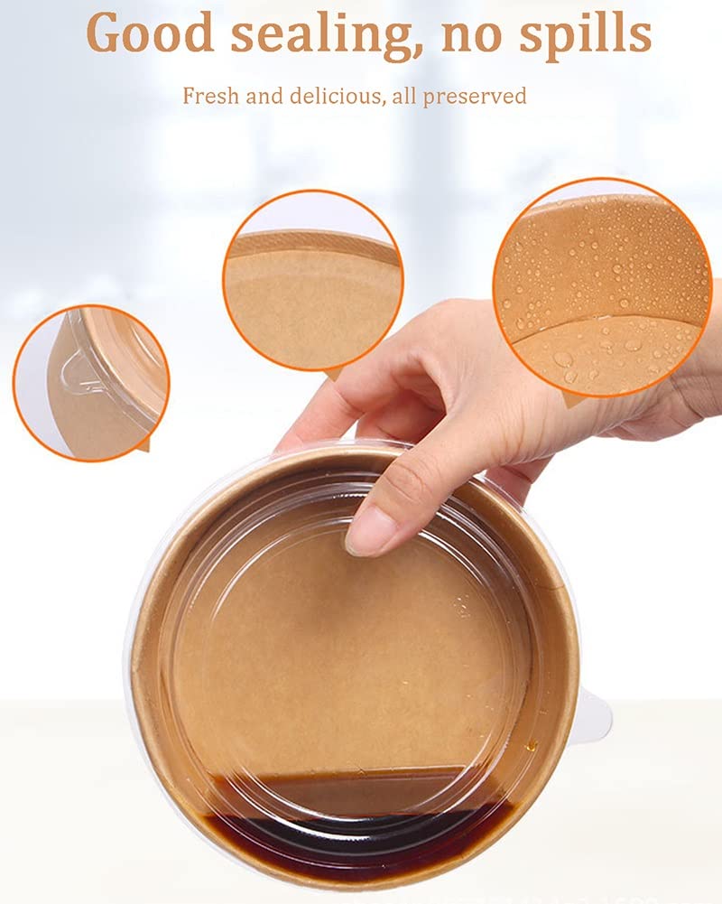 AGYH Contenitori Alimenti 100 Confezioni Contenitori di Preparazione Pasto, Estrarre Contenitori Alimentari con Coperchio, Congelatore A Microonde Cassaforte (Size : 50 OZ)