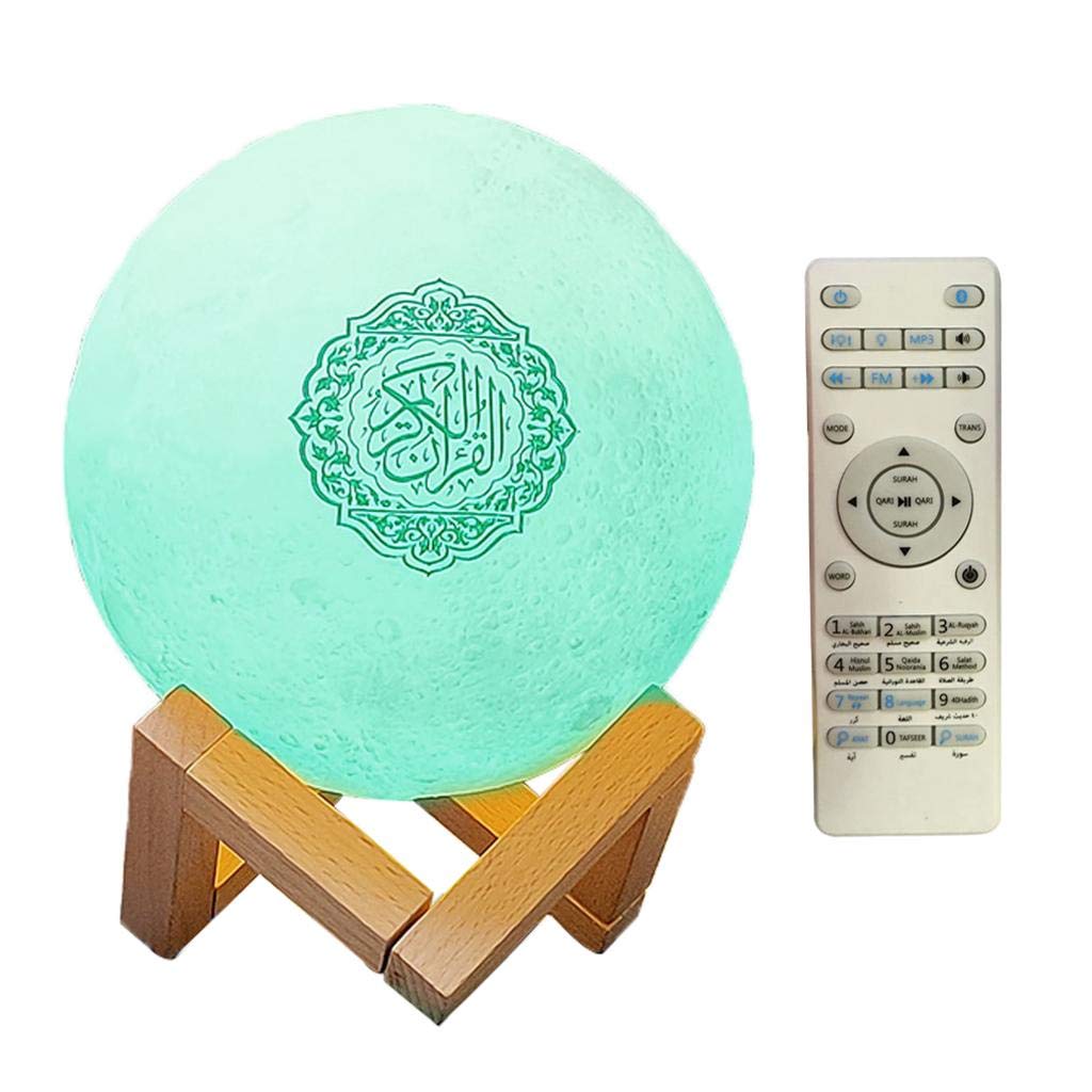 LOVIVERMoon Lamp 3D Printing Moonlight USB Changing LED Night Light Touch 7 Color - Moon, 13cm