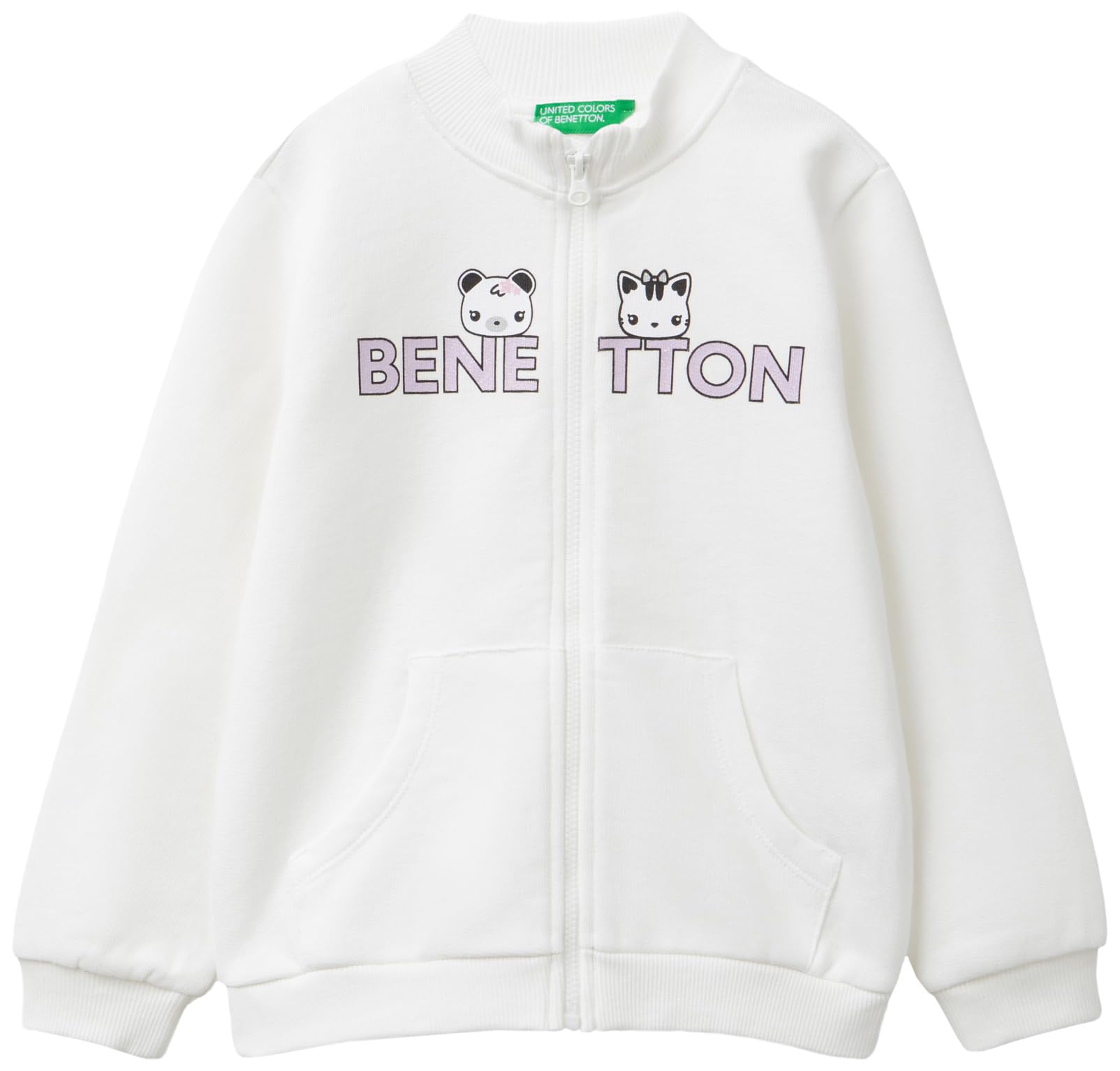 United Colors of Benetton GIACCA M/L 3J70G5037 Cardigan sweater, Bianco