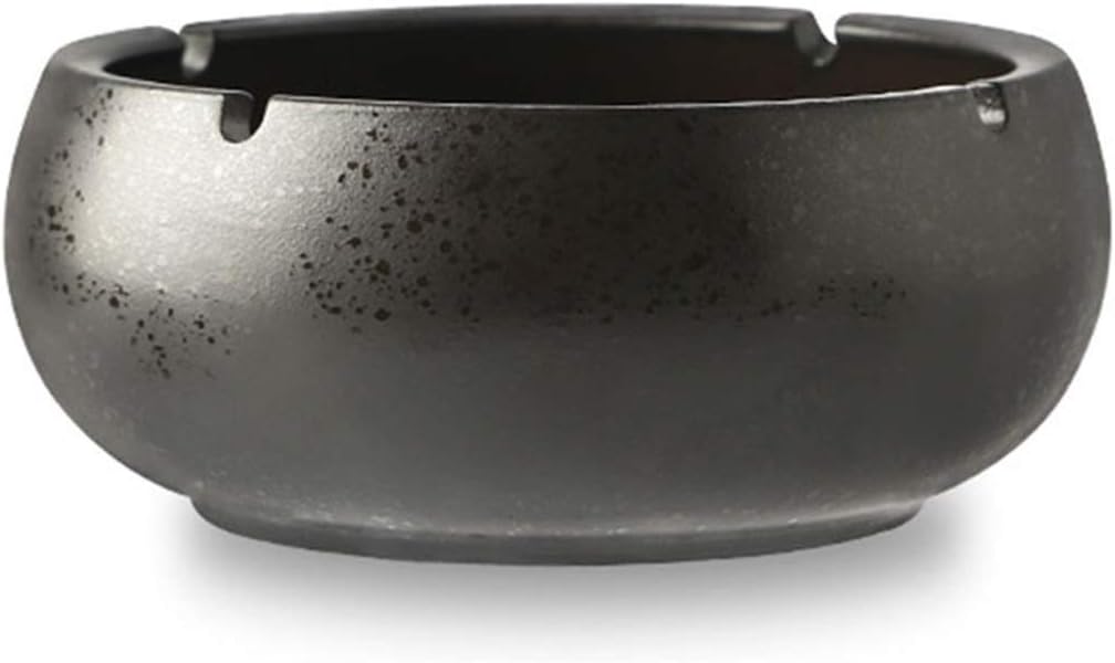 Home Ashtray Handmade Ceramic Ashtray Home Office Desktop Indoor and Outdoor Retro Chinese Ashtray Without Lid Ashtray Ornaments Household ashtrays(C)