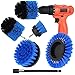 Price comparison product image 5Pcs Drill Brush Attachment Set, 4Pcs Power Scrubber Electric Drill Scrub Brush Set with Extension for Cleaning Bathroom, Flooring, Pool Tile, Brick, Ceramic, Marble, Grout and Car (Blue)
