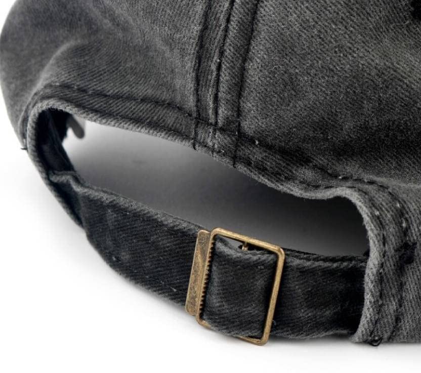 Image of Handcuffs Denim Stylish Cap for Men Women | Baseball Cap Adjustable Free Size | Sports Caps for Men & Women | Casual Gym Running Cricket Cap | Unisex Adult Summer Hat