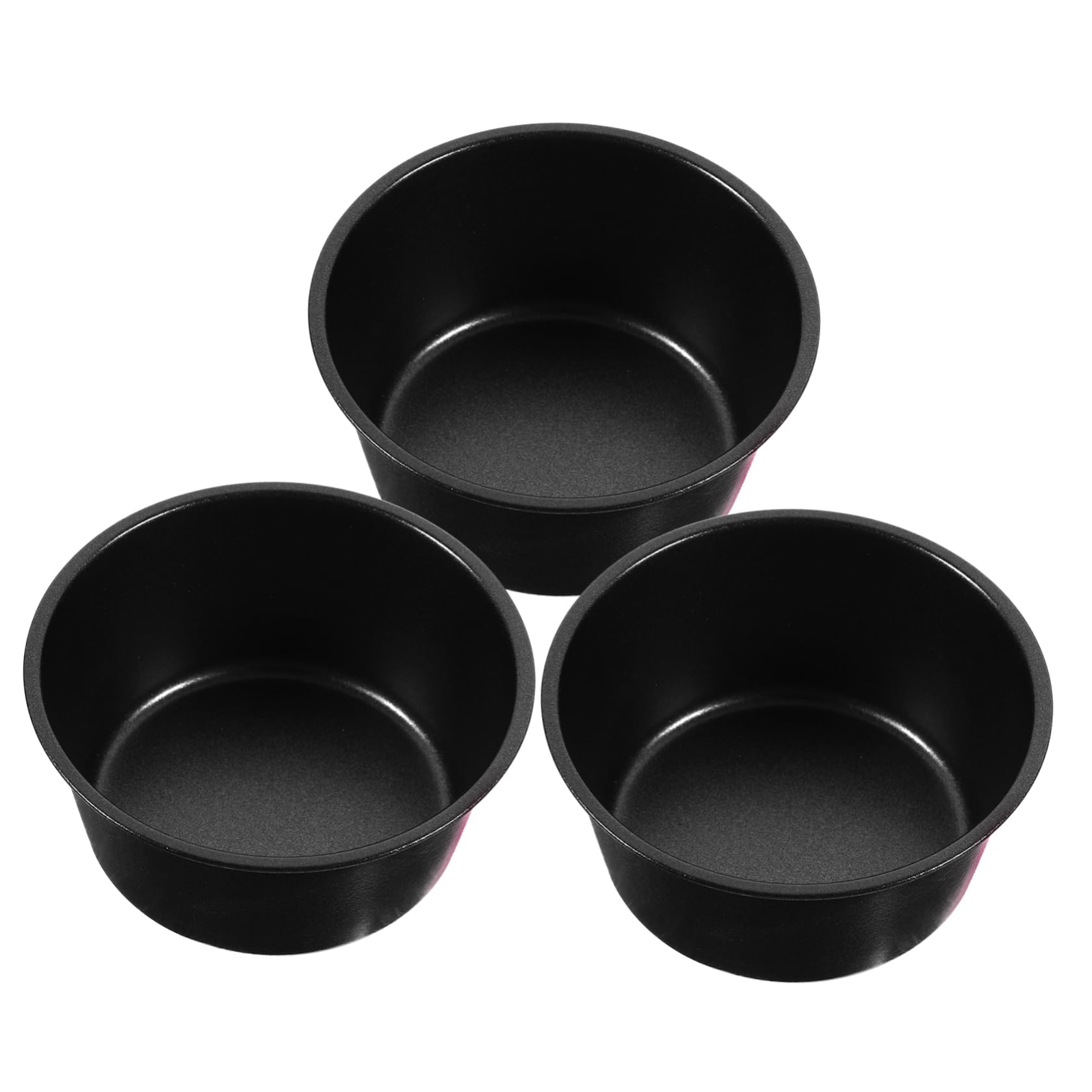 Ciieeo 5 Sätze Runde Muffinform Teilig Aus Kohlenstoffstahl Antihaft Backform Für Pudding Muffins Und Kuchen Für Desserts Und Kreative Backprojekte 3 Stück * 5