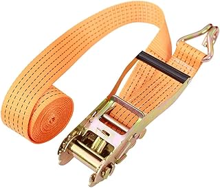 Ratchet Tie,Heavy Duty Ratchet tie Down Straps, Down Straps - 5cm Wide - 20ft - Pulling 5 tons-Ratchet Tie Down Straps Heavy Duty for Cargo Belts Bundled with Large and Small Vehicles (Size : 6m) (Co