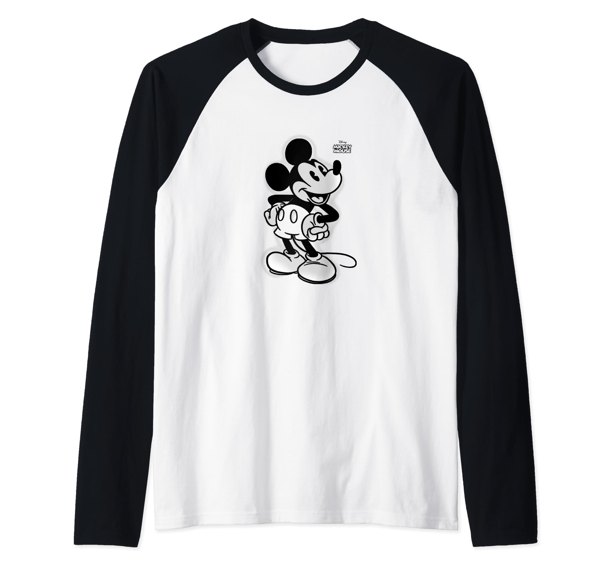 T-shirt baseball Mickey Mouse Disney style raglan à motif graffiti - 2