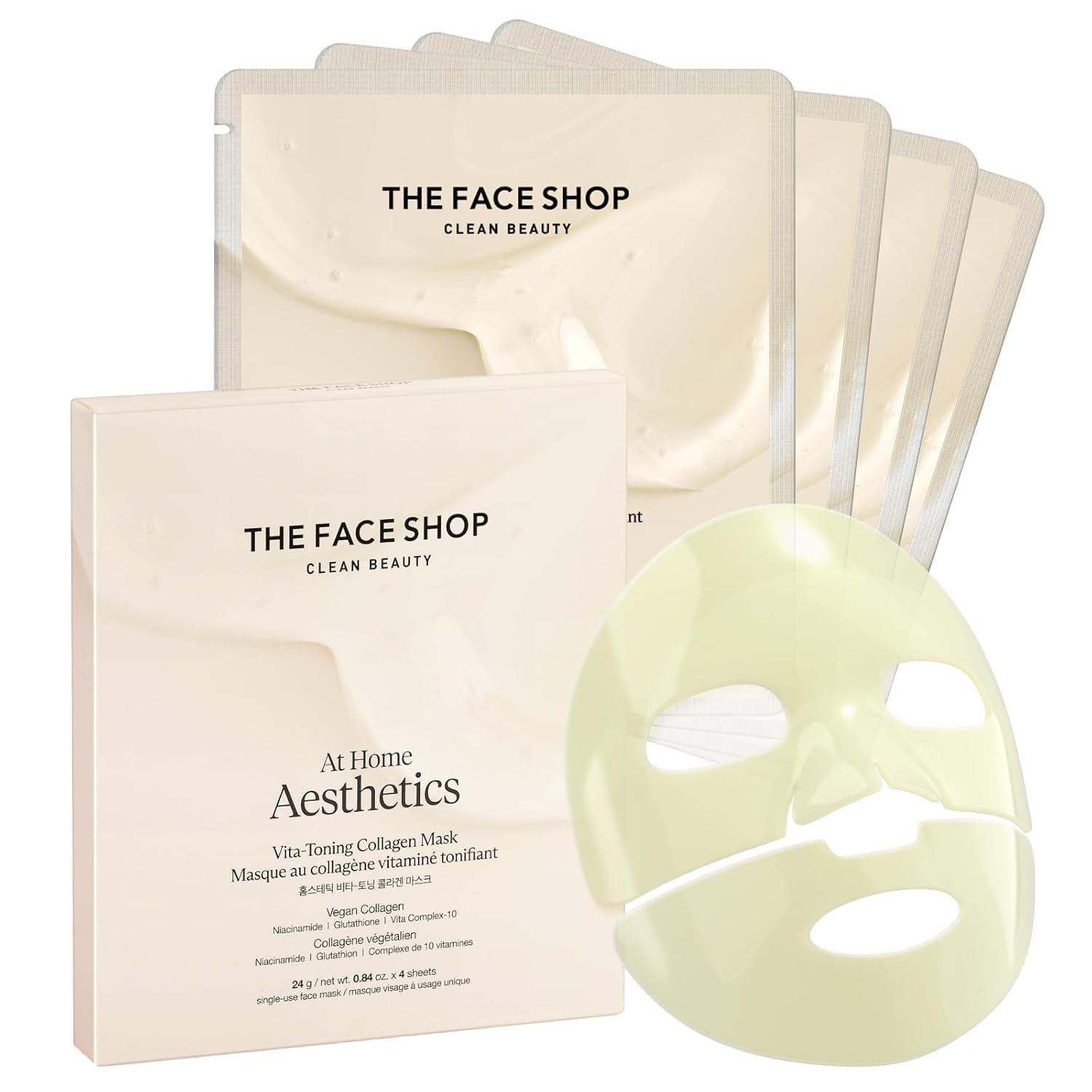 THE FACE SHOP Vita-Toning Vegan Collagen Face Mask