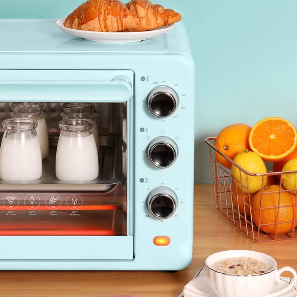 Mini tostapane ， Forno da appoggio per Cucina Domestica in Acciaio Inossidabile 32L Forno Multifunzione a convezione da appoggio Tostapane Forno Friggitrice ad Aria Utile