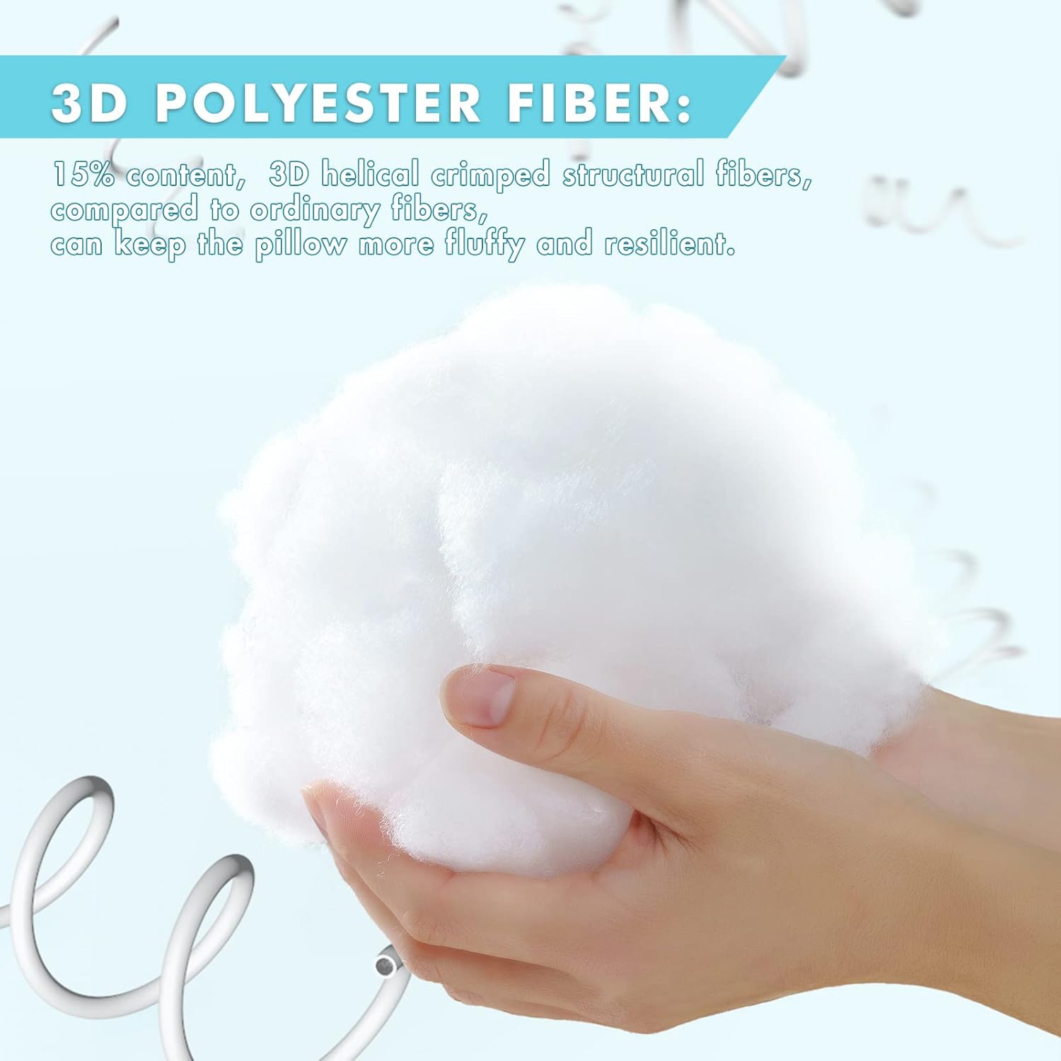 MIULEE Set of 2 Decorative Boho Throw Pillow Covers Blend 18x18 Pillow Inserts Set of 2-Decorative Shredded Memory Foam Cooling Throw Pillows, Beige