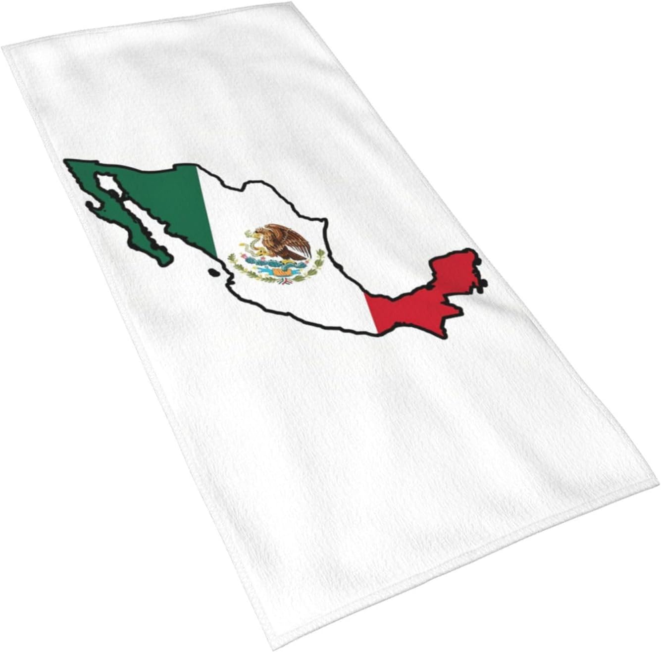 Mexico Flag Map Print Hand Towels for Kitchen, Decorative Bathroom Towels Decor Farmhouse Cute for Men Women Gifts
