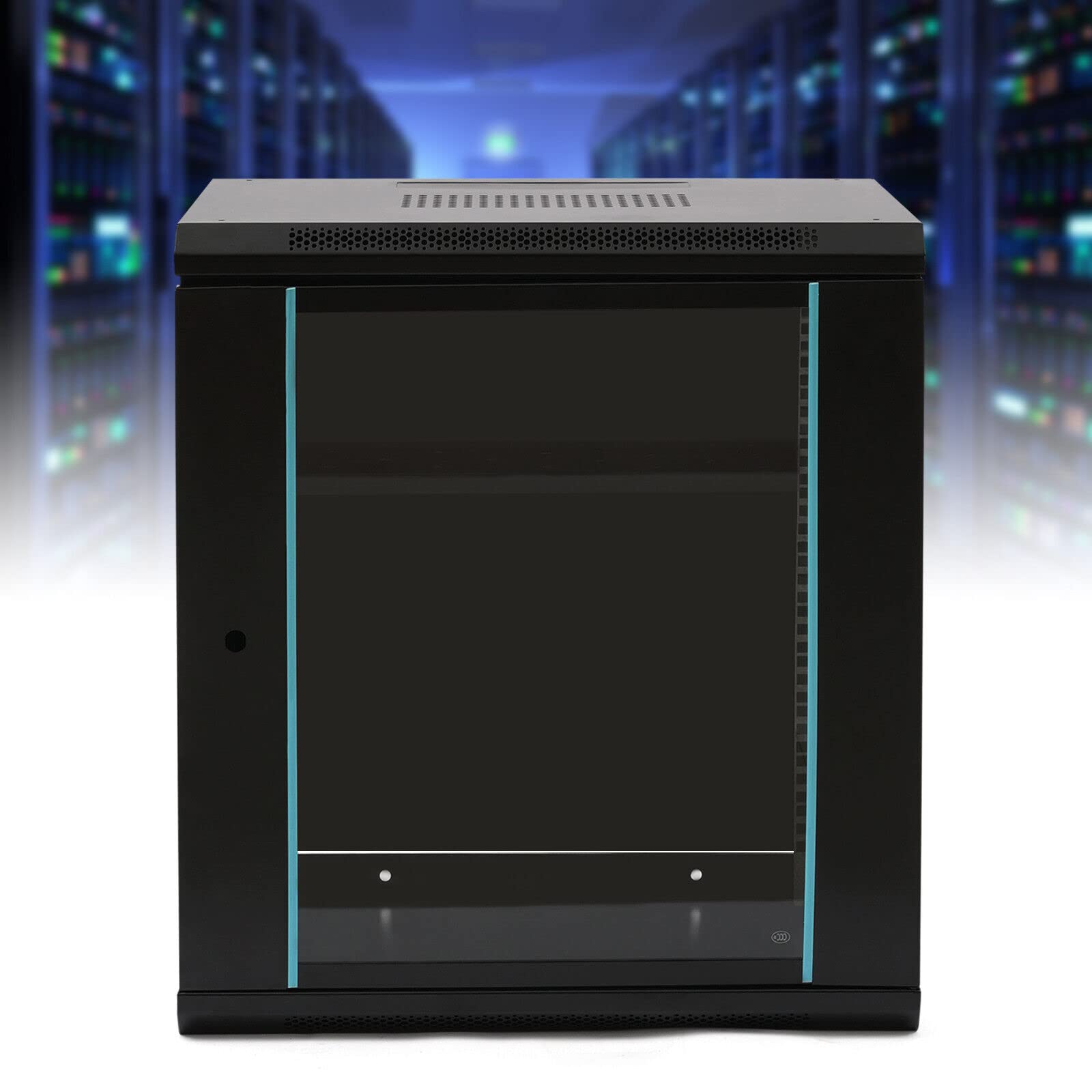 12U - Armadio dati a parete per server rack per casa e ufficio, profondità 450 mm, ideale per l'organizzazione di apparecchiature informatiche