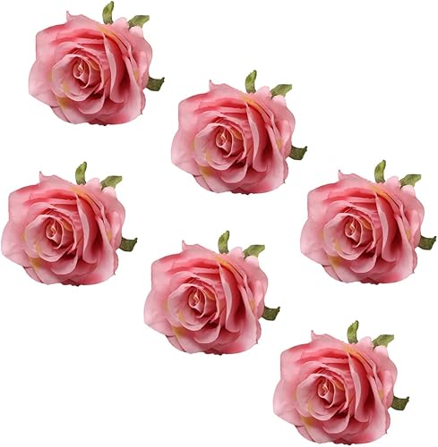 Juego de 6 servilleteros de flores artesanales, servilleteros de primavera, servilleteros de rosa, diseño de vid, anillos para decoración de mesa,