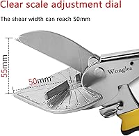 Vista 4 de Tijeras de inglete, herramienta de corte redondo para moldeo de corte angular, cortador de moldeo de zapatos, cortador redondo de cuarto, tijeras