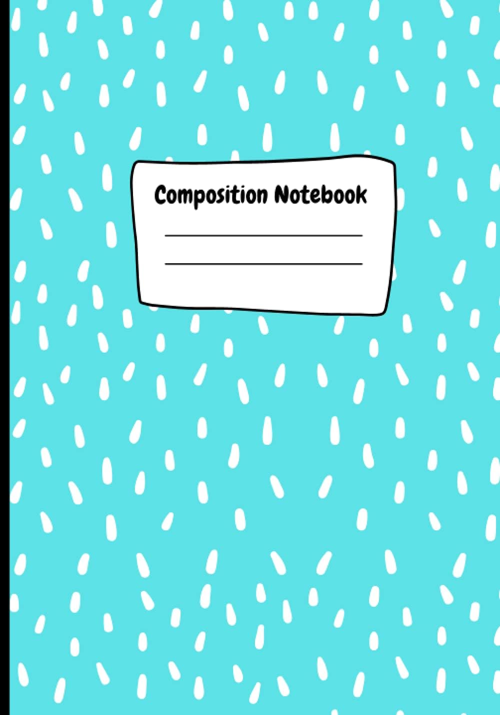 Bright Blue Spotted Composition Notebook