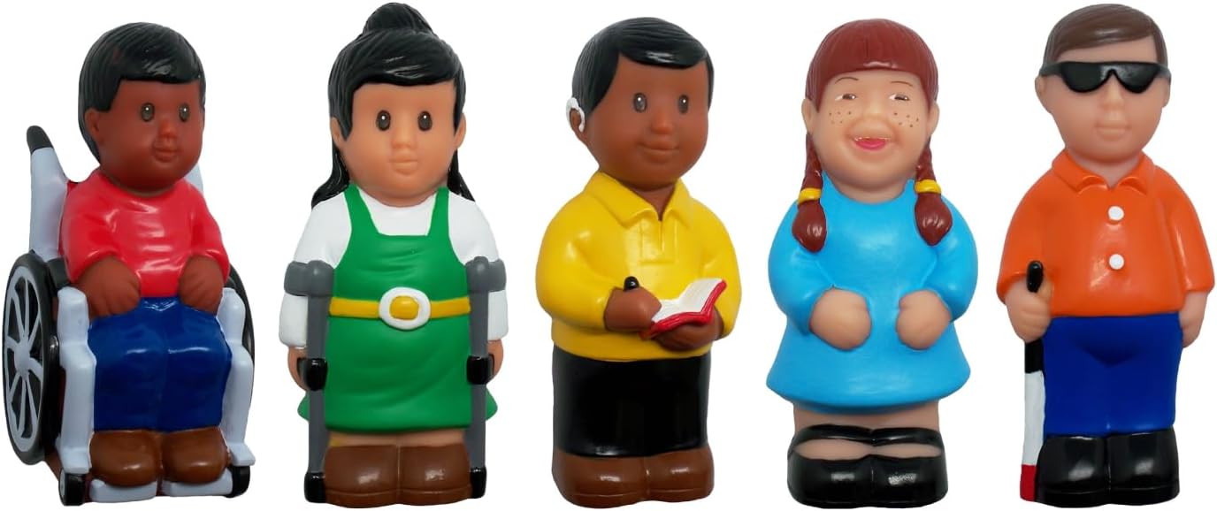 - Get Ready Kids Friends with Disabilities Play Figures Set | 5 Inch Multicultural Diversity Toys for Toddlers & Preschool | Inclusive Classroom Figurines for Special Needs Awareness & Pretend Play