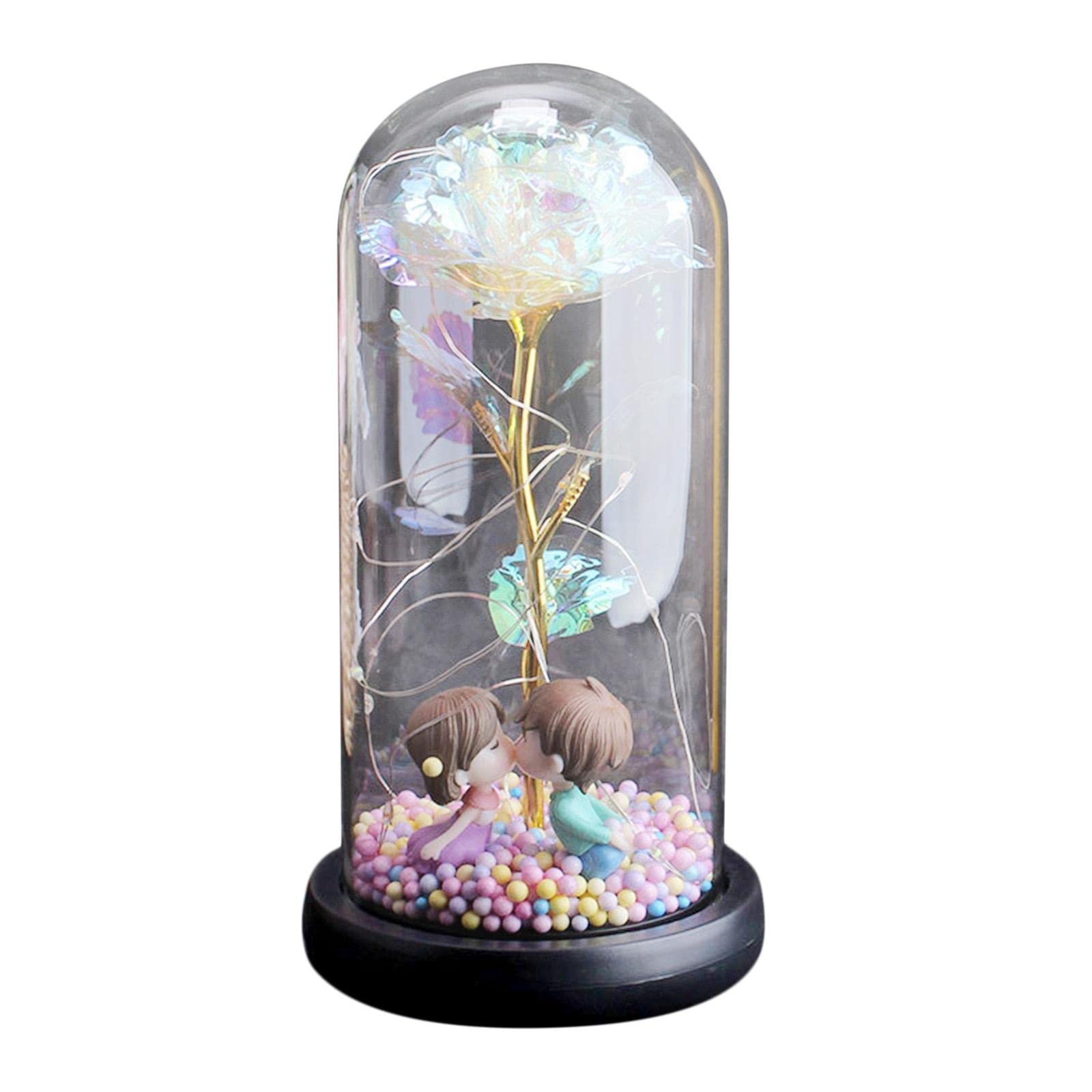Pleayietoopiatiey Forever Galaxy Rose Flower Gift For Valentine's Day Christmas Mother's Day Kiss