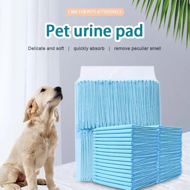 Almohadillas de orina para perros y mascotas almohadilla de entrenamiento forros de jaula 40 unidades grandes 23 x 23 pulgadas azul