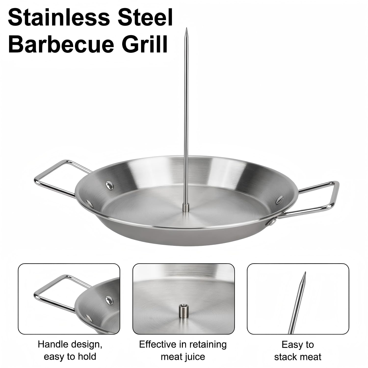 Supporto per kebab turco verticale in acciaio inox, spiedino per casa, spiedino verticale, kebab plate and skewer, per salsicce, fis