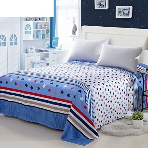 Draps en coton Vichy 180x230cm pour lit double ou simple - 2