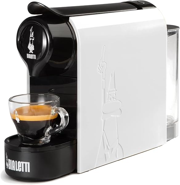 Bialetti Gioia, Macchina Caffè Espresso, Funziona esclusivamente con Capsule Bialetti, Bianco - 1