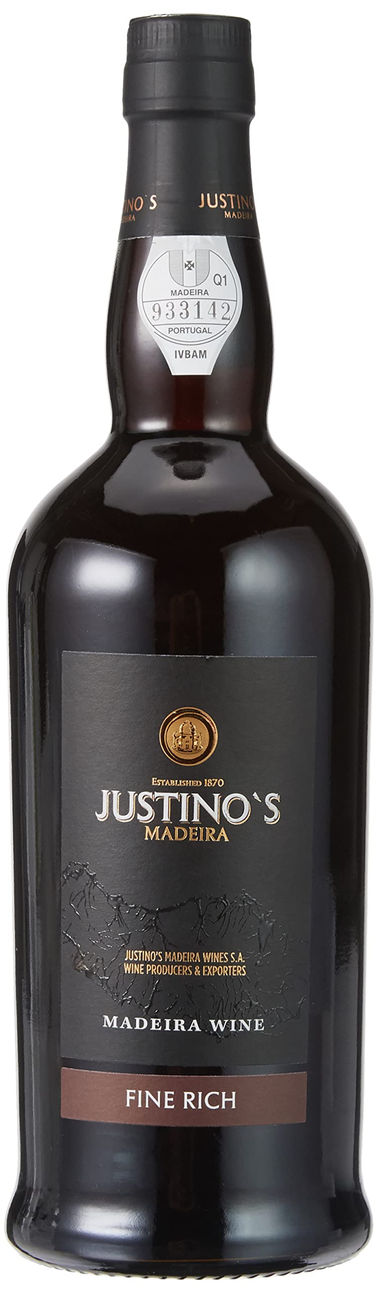 Justino's Madeira Madeira Fine Rich DOP 3 Years Old (1 x 0.75 l)
