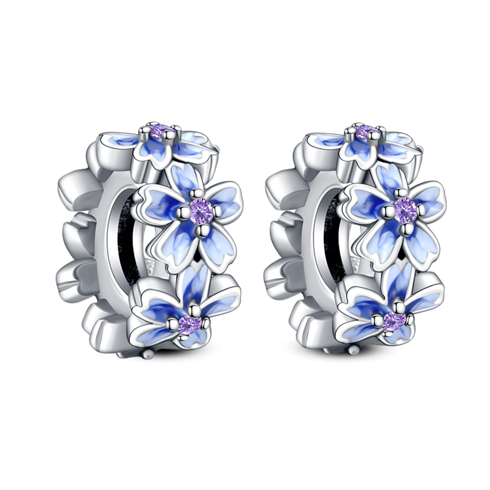 Annmors 925 Sterlingsilber Clip Stopper Sicherheitskette Charms für Armband und Kette, für Pandora