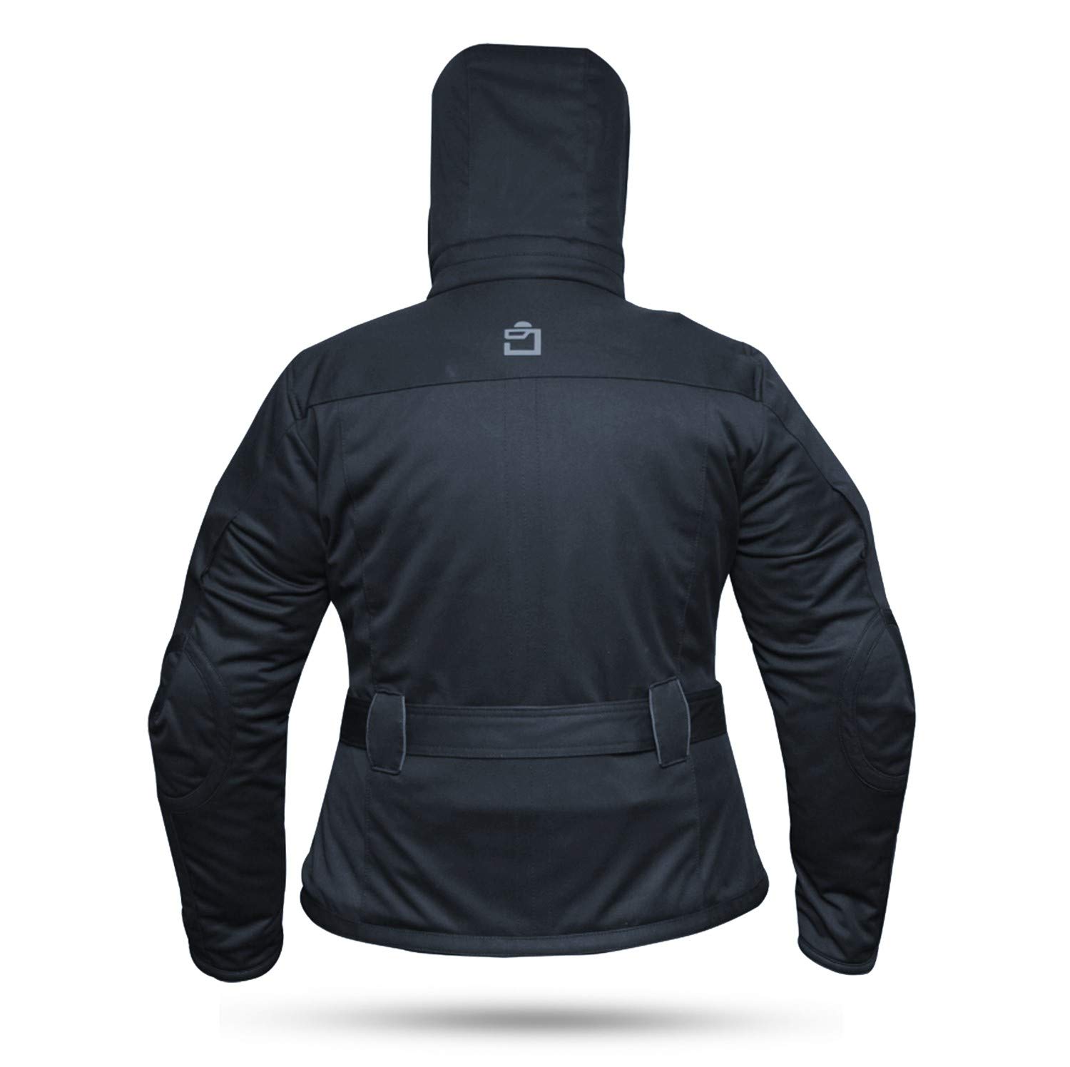 Lady1 | Damen-Motorradjacke mit Protektoren | Wasserdichte Winter-Motorradjacke mit Kapuze – Thermofutter und herausnehmbaren, geprüften Protektoren – Motorradzubehör
