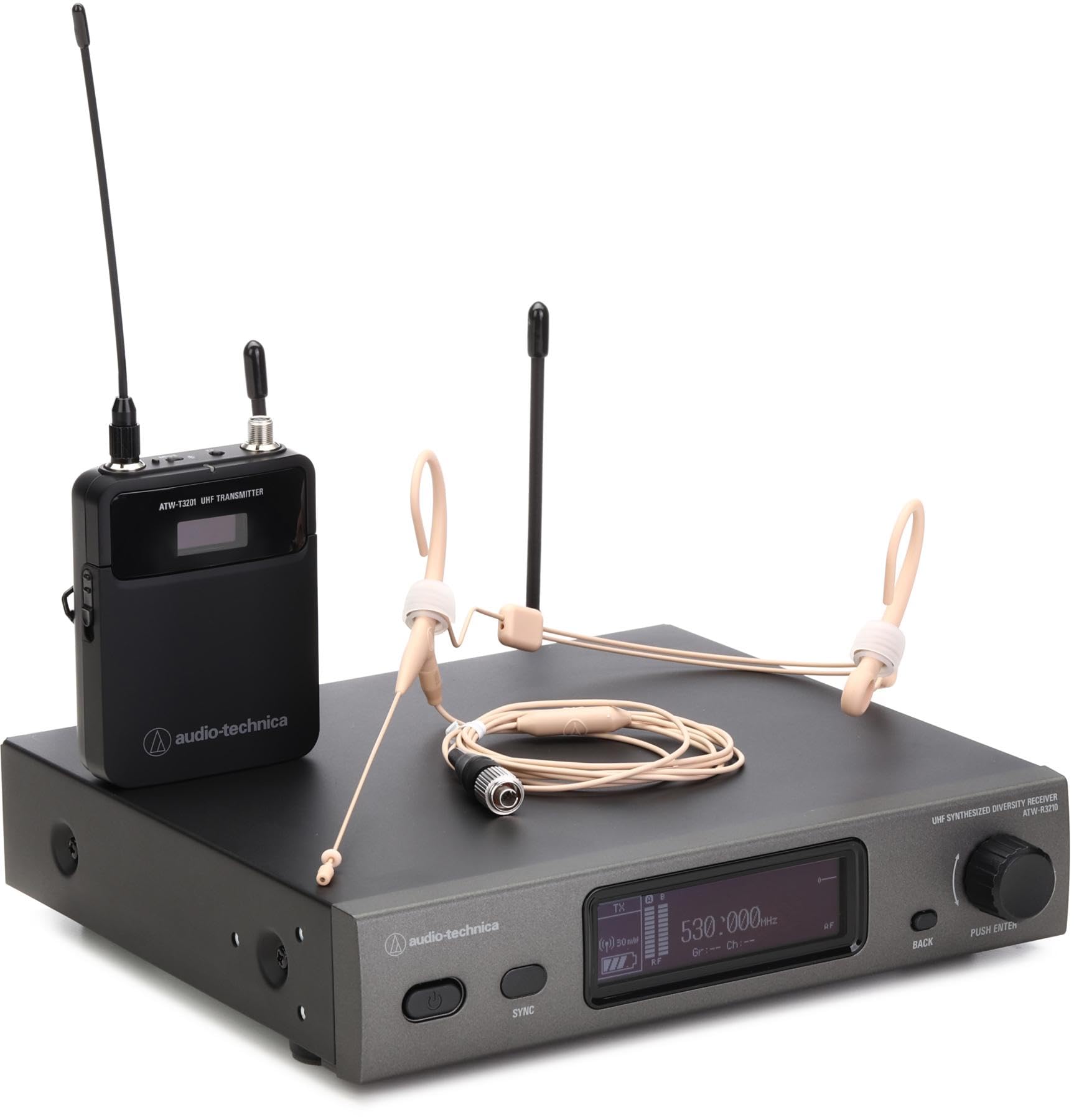 Audio-Technica ATW-3211/892xTH Wireless Headworn Microphone System - EE1 Band