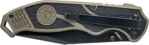 Miniatura 4 de Smith & Wesson SWAT II - Cuchillo plegable asistido por resorte SS de 8.5 pulgadas con punta de caída dentada de 3.5 pulgadas y mango de aluminio de