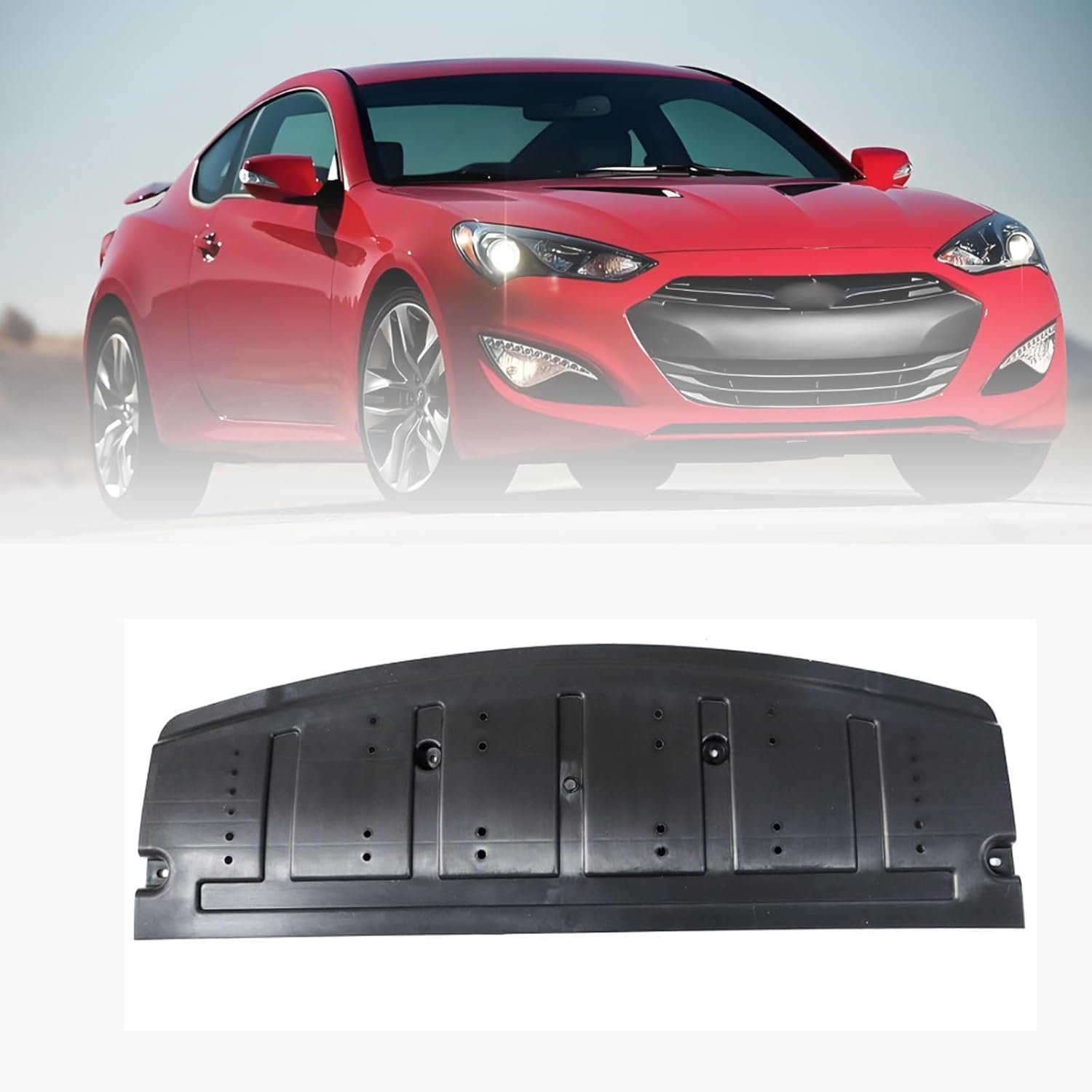 Splash Shield Guard Engine Front Compatible with Hyundai Genesis 2013 2014 2015 2016 Replace# 29120-2M300, 291202M300 Engine Splash Shield Guard