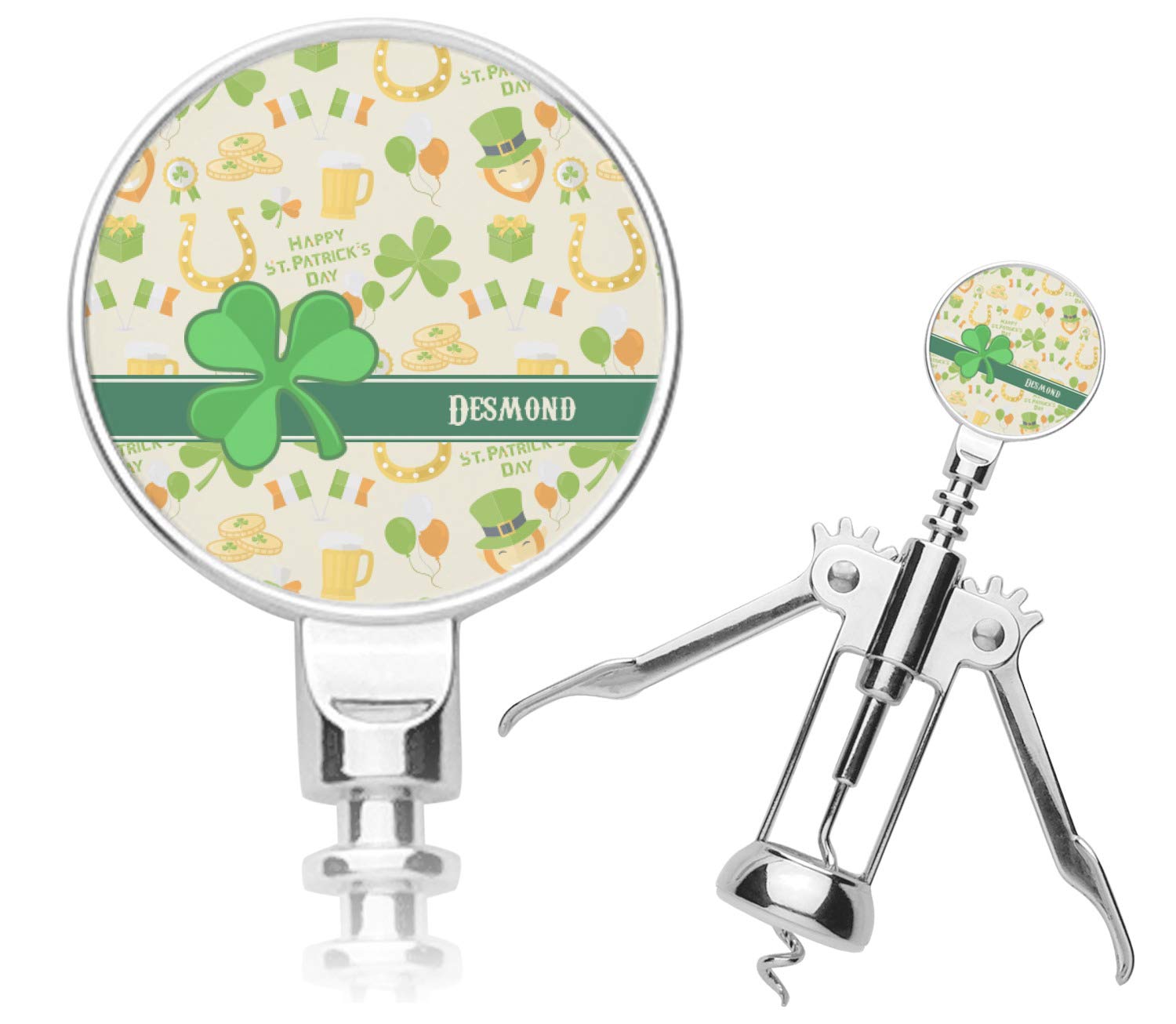 Personalized St. Patrick's Day Corkscrew
