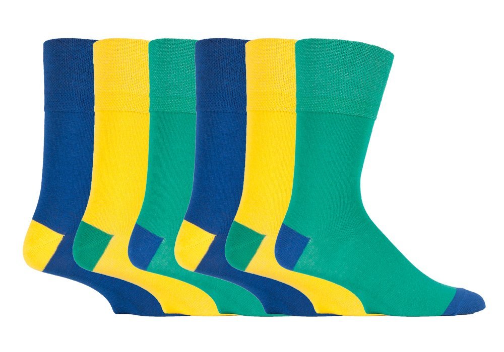 Gentle Grip Men's Mgg89 6 Pairs Sockshop Classic Socks Size 6-11 Uk, 39-45 Eur (Mgg89)