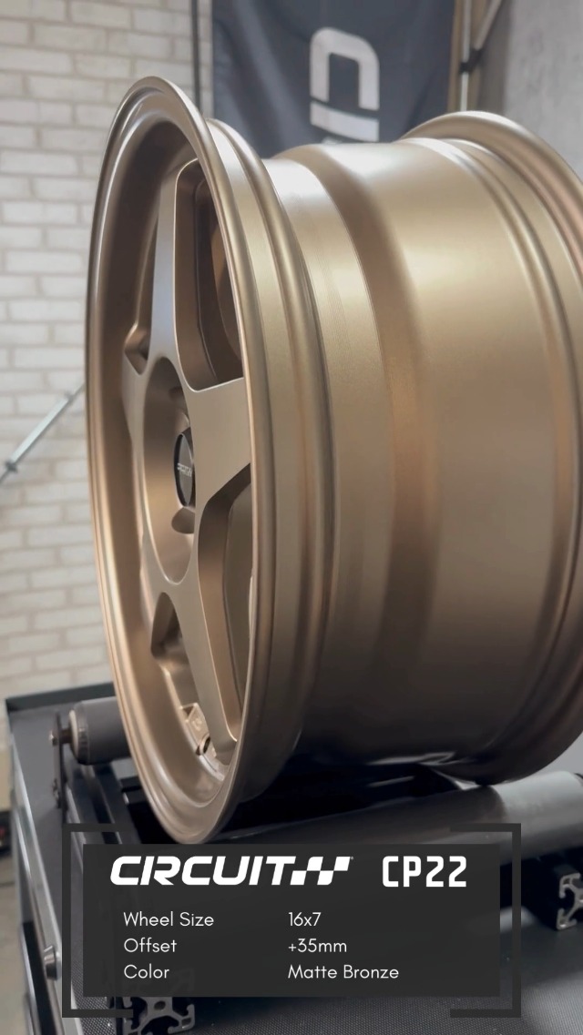 Circuit Performance CP22 16x7 Flat Bronze 4x100 +35mm Offset