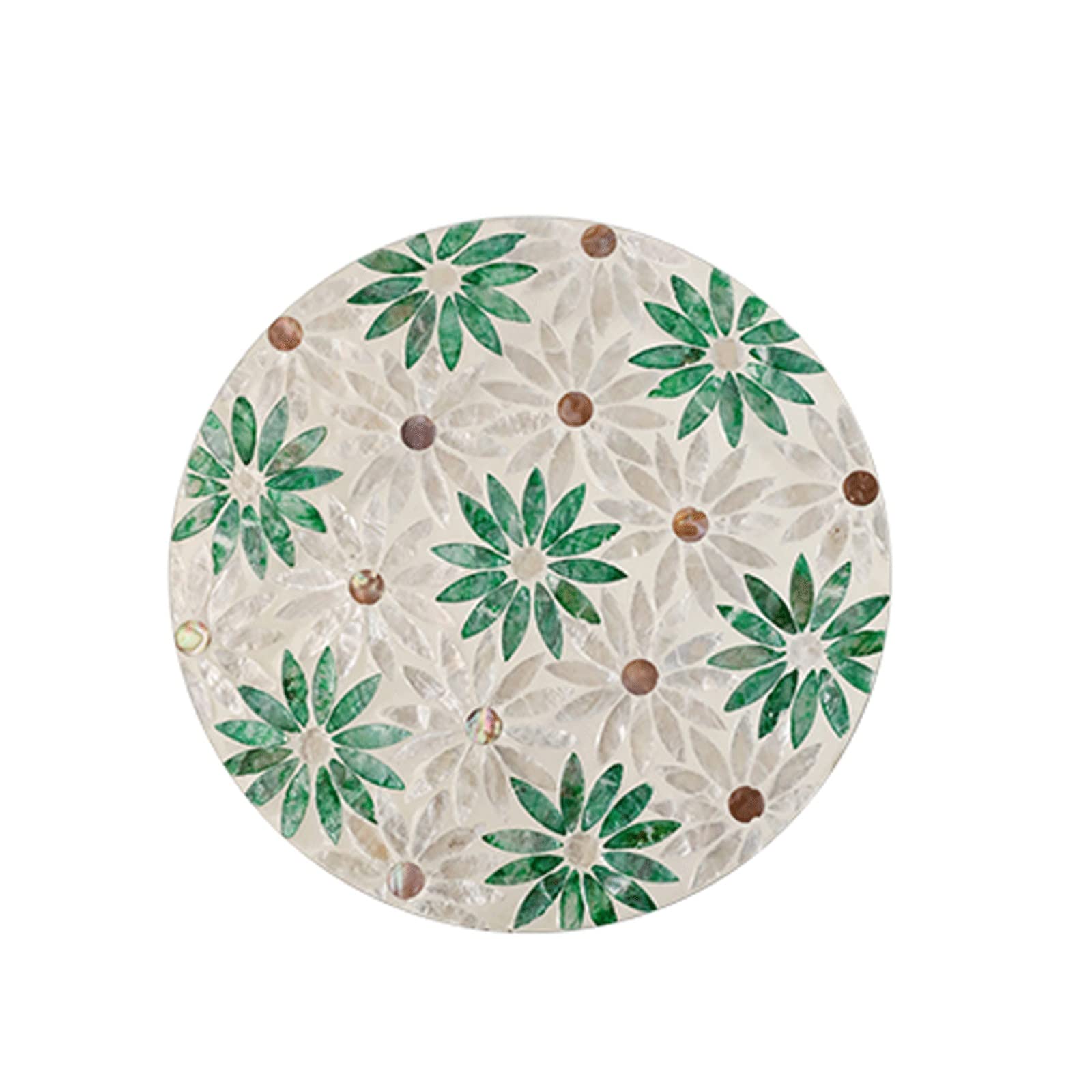 SUNESA Tray Serving Tray Round Tray Fruit Snack Dessert Tray TV Tray Multipurpose Tray Home Decor 11.8" Serving Trays