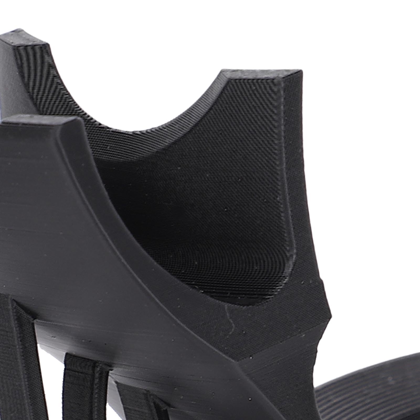 Yinhing Black Safety Razors Stand, Supporto per la Spazzola Barba, Supporto per Utensili Barba PLA, Accessorio per Rasatura, Fondo Ponderato per stabilità Extra