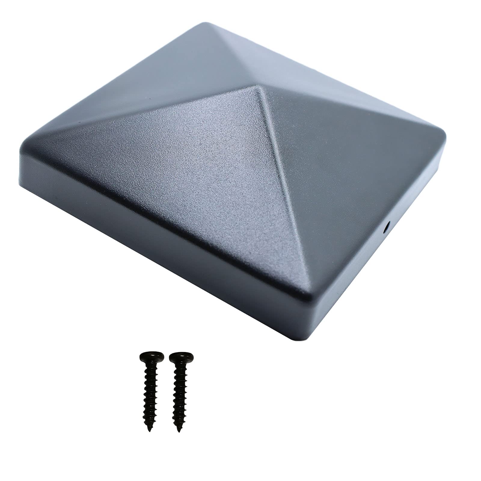4x4 inch Black Aluminum Pyramid Fence Post Top/ Post Cap/Aluminum Post