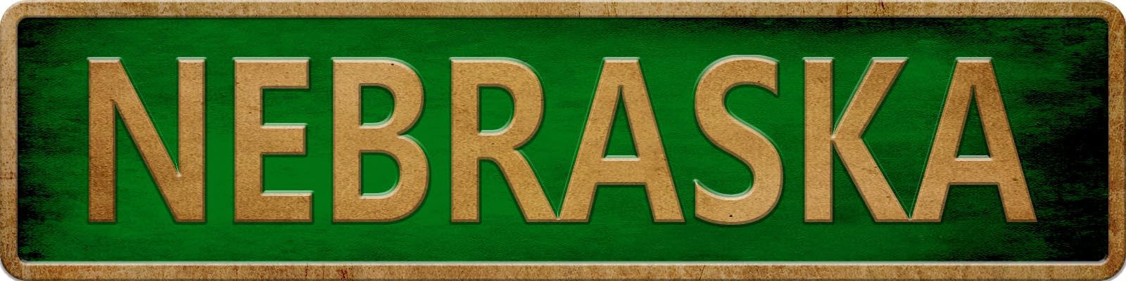 Amazon.com: Funny Nebraska Signs, America State Name Vintage Metal  