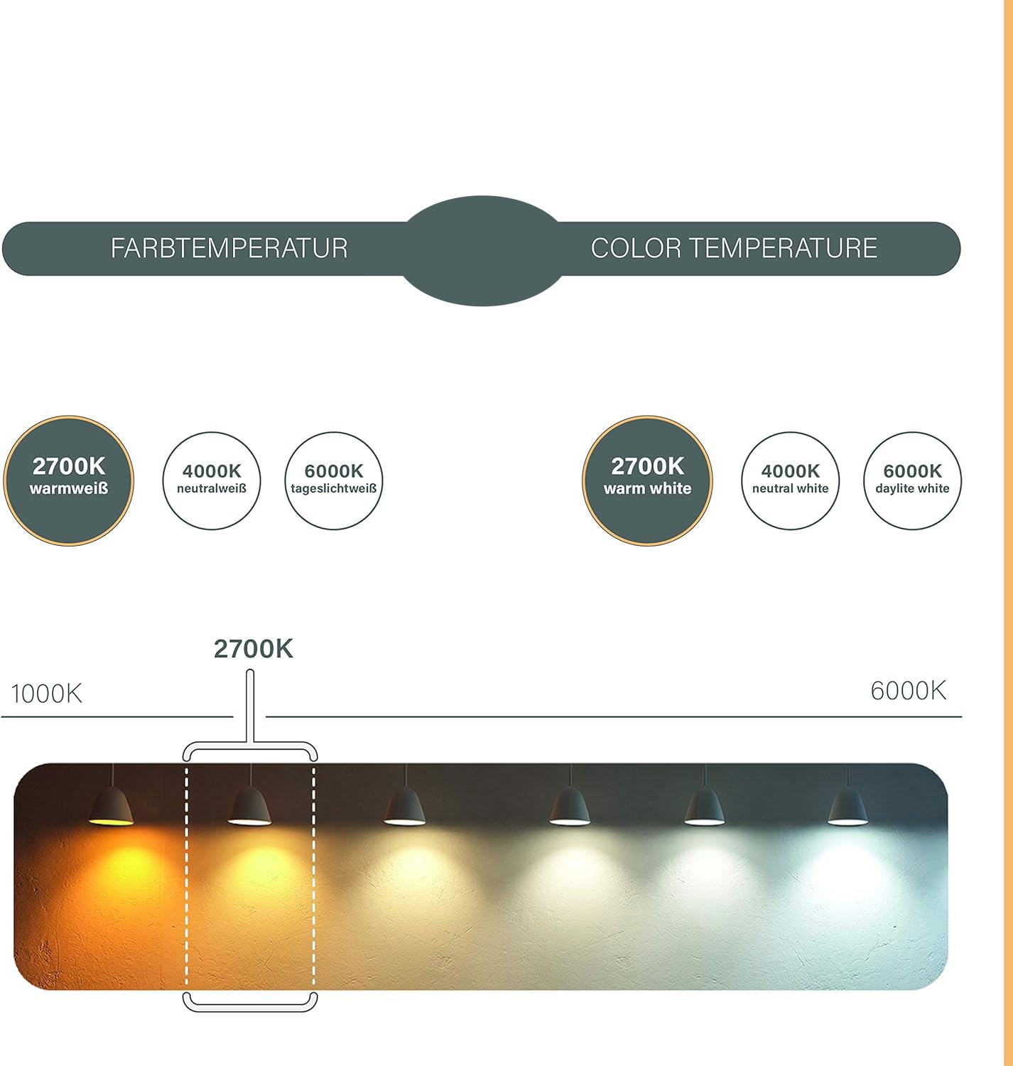 6er Pack LED Filament ST64 E27 8W ersetzt 60W, 2700K warmweiß (827), 750 Lumen, nicht dimmbar | LED Filament | E27 LED | E27 LED Leuchtmittel