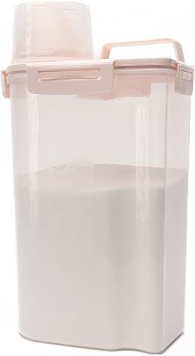 Miniatura 5 de Recipiente de almacenamiento de alimentos, sellado hermético y recipiente de plástico transparente de grado alimenticio, sin BPA, taza medidora,